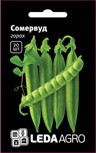 

Семена гороха Сомервуд (Somerwood), 20 шт., овощного, ТМ "ЛедаАгро"