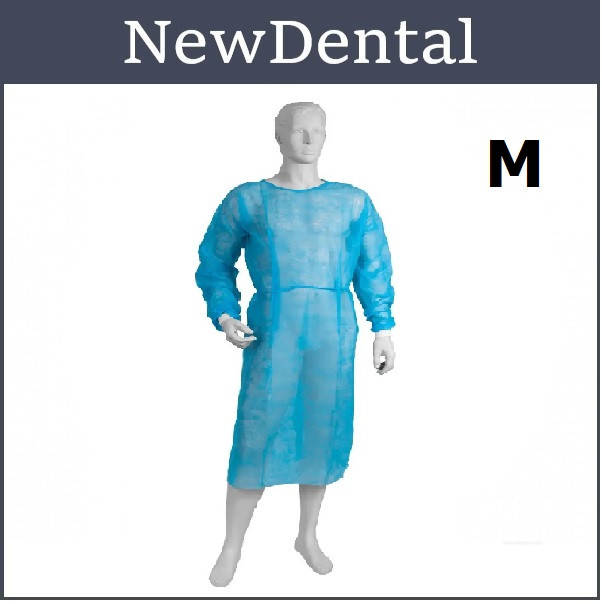 

Халат гигиенический нетканый СИНИЙ 10 шт Mercator Medical М