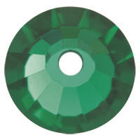 

Пришивные пайетки хрустальные Preciosa (Чехия) 4 мм Emerald, Зелёный