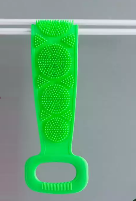 

Двухсторонняя силиконовая мочалка-массажер для тела. 70 см. Зеленая Кладовка, Зелёный