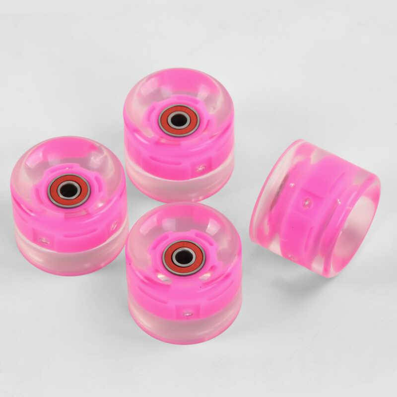 

Комплект колес для пенни борда SK-0189 (35) “Best Board” /ЦЕНА ЗА 4ШТ/ цвет РОЗОВЫЙ, со светом, подшипник