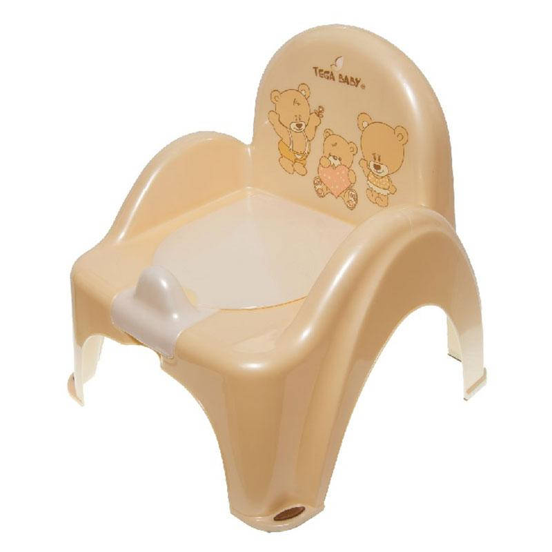 

Горшок - стульчик с крышкой Tega "Мишка" MS-012-119, Бежевый
