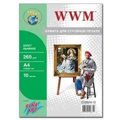 

Холст WWM натуральный хлопковый Fine Art, 260g A4*10