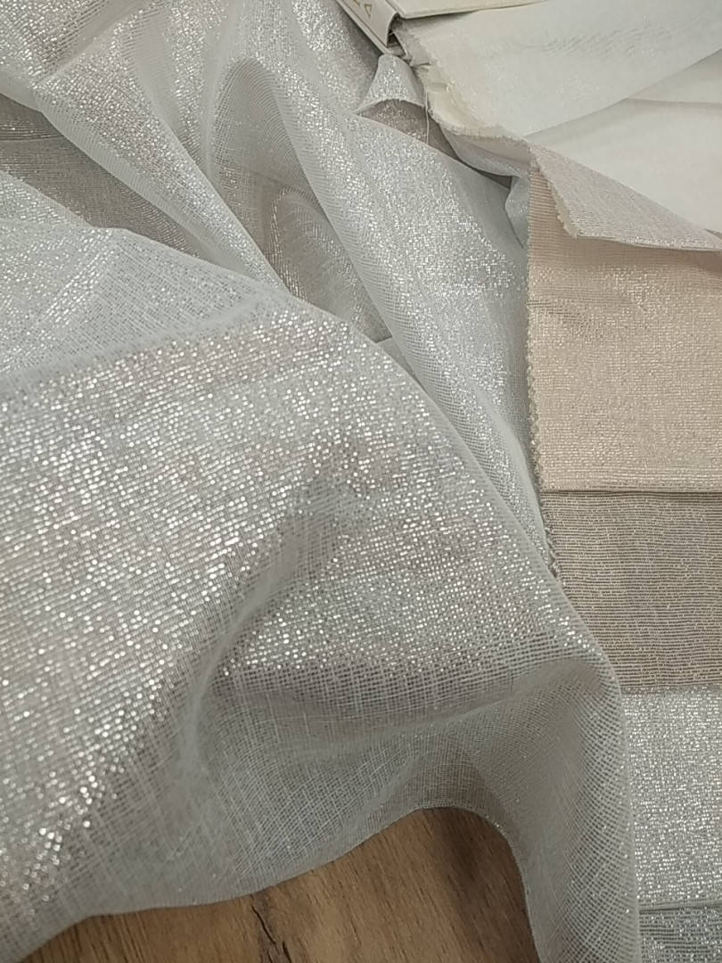 

Тюль под лён однотонный с блеском. Тюль лён Glitter. Тюль с блеском, Разные цвета