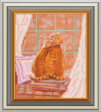 

Схема для вишивки бісером Париж за вікном. Арт. СД-141