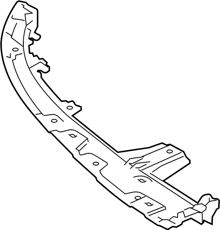 

Спойлер бампера переднего левый Mazda CX-7 2010-2012 EH44519L1B