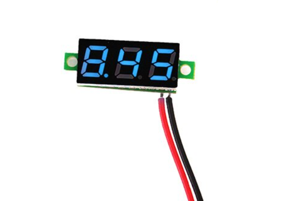 

Вольтметр DC 2.5 - 30v синий 028" с подстройкой напряжения 2 провода, Красный