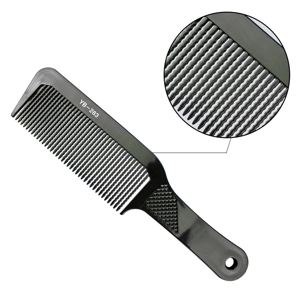 

Гребень для мелирования Carbon T&G черный с ручкой YB-283