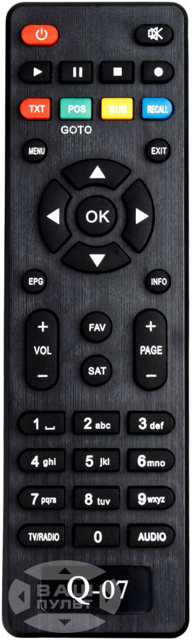

Пульт для Q-SAT Q-07, Q-11