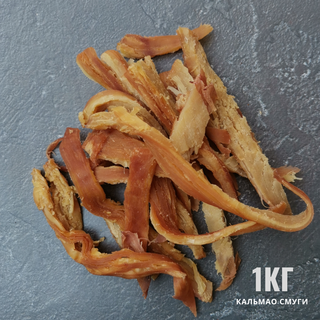 

Кальмар смуги (полоски) солено-сушеный 1 кг (закуска, снек к пиву)