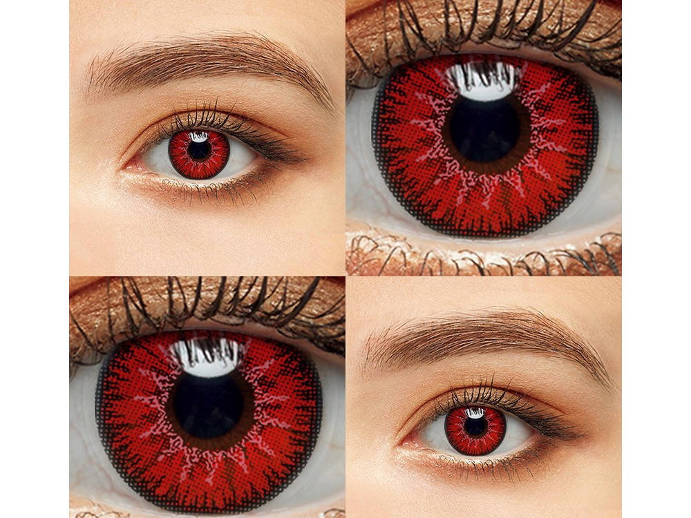 

Цветные линзы 1 пара Линзы на Хэллоуин Red1