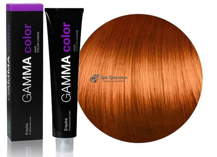 

Стойкая крем-краска для волос Gamma Color Erayba 8/44 Насыщенный медный светлый блондин, 100 мл
