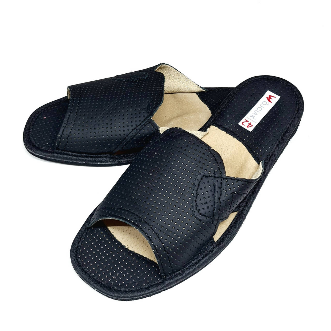 

Шкіряні домашні чоловічі капці "Wojciak" відкриті