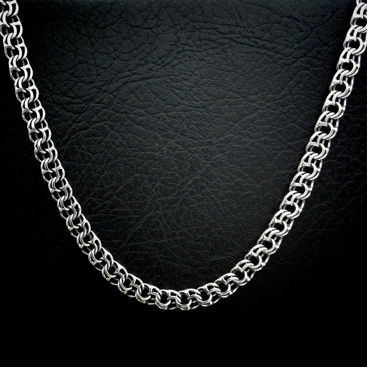 

Серебряная мужская цепочка Бисмарк, 550мм, 45 грамм
