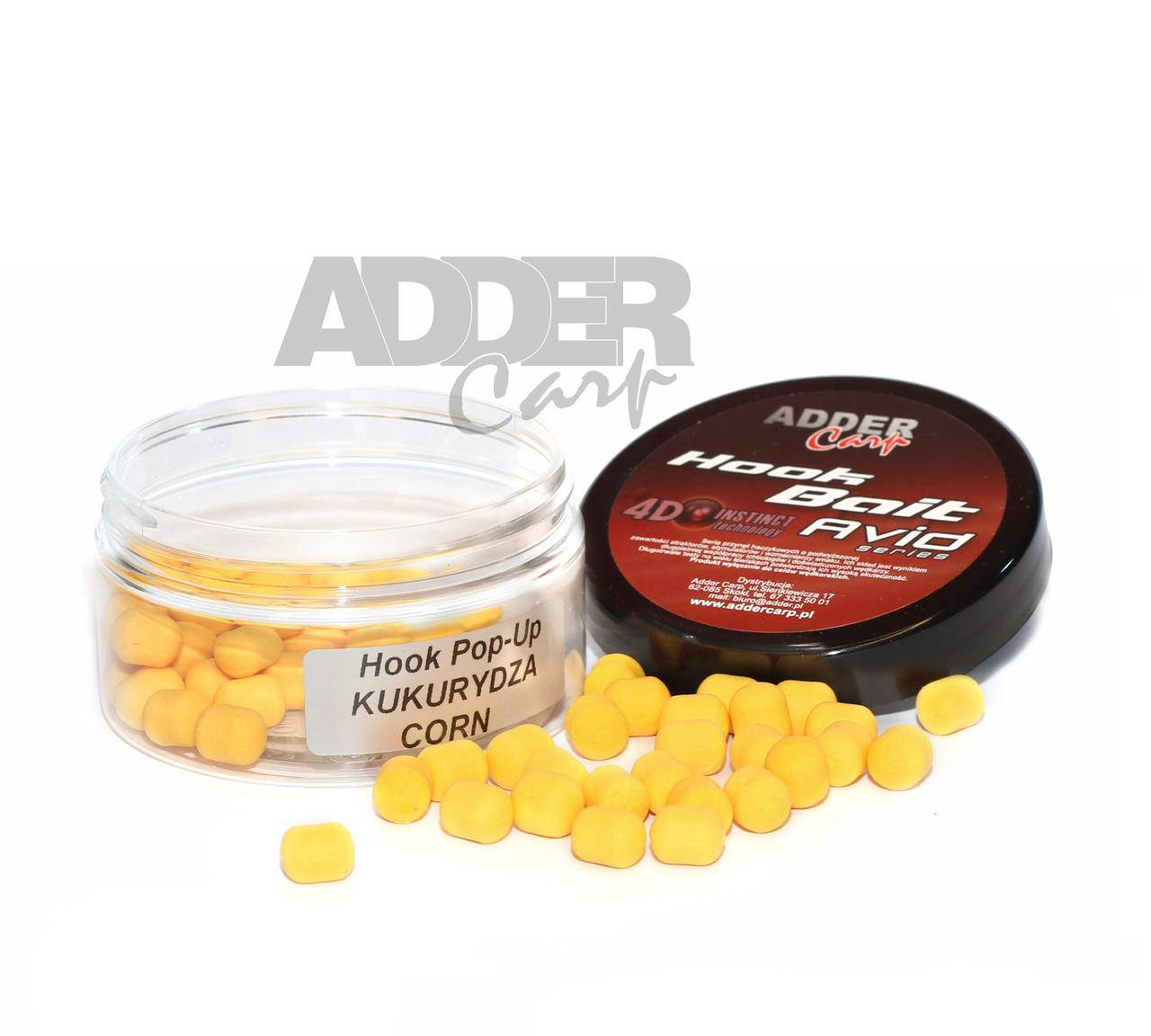 

Бойли Adder Carp Hook Boilies Avid Pop-Up Dumbell 8/10mm 90ml CORN