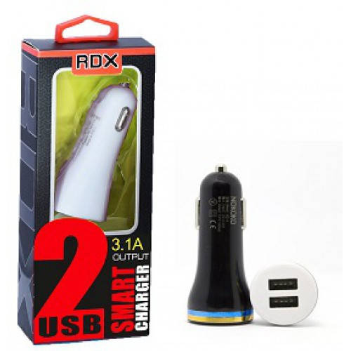 

Автомобильная зарядка на 2 USB (2+1A) 12/24V Redax длинная RDX-111