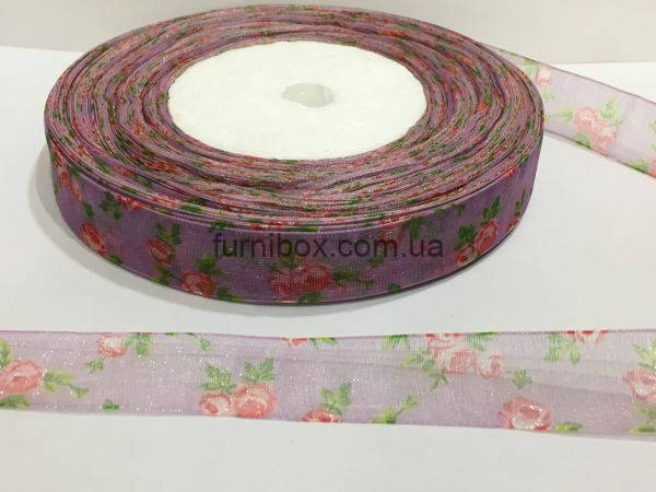 

Лента органза с орнаментом цветок 1,6 см. № 191