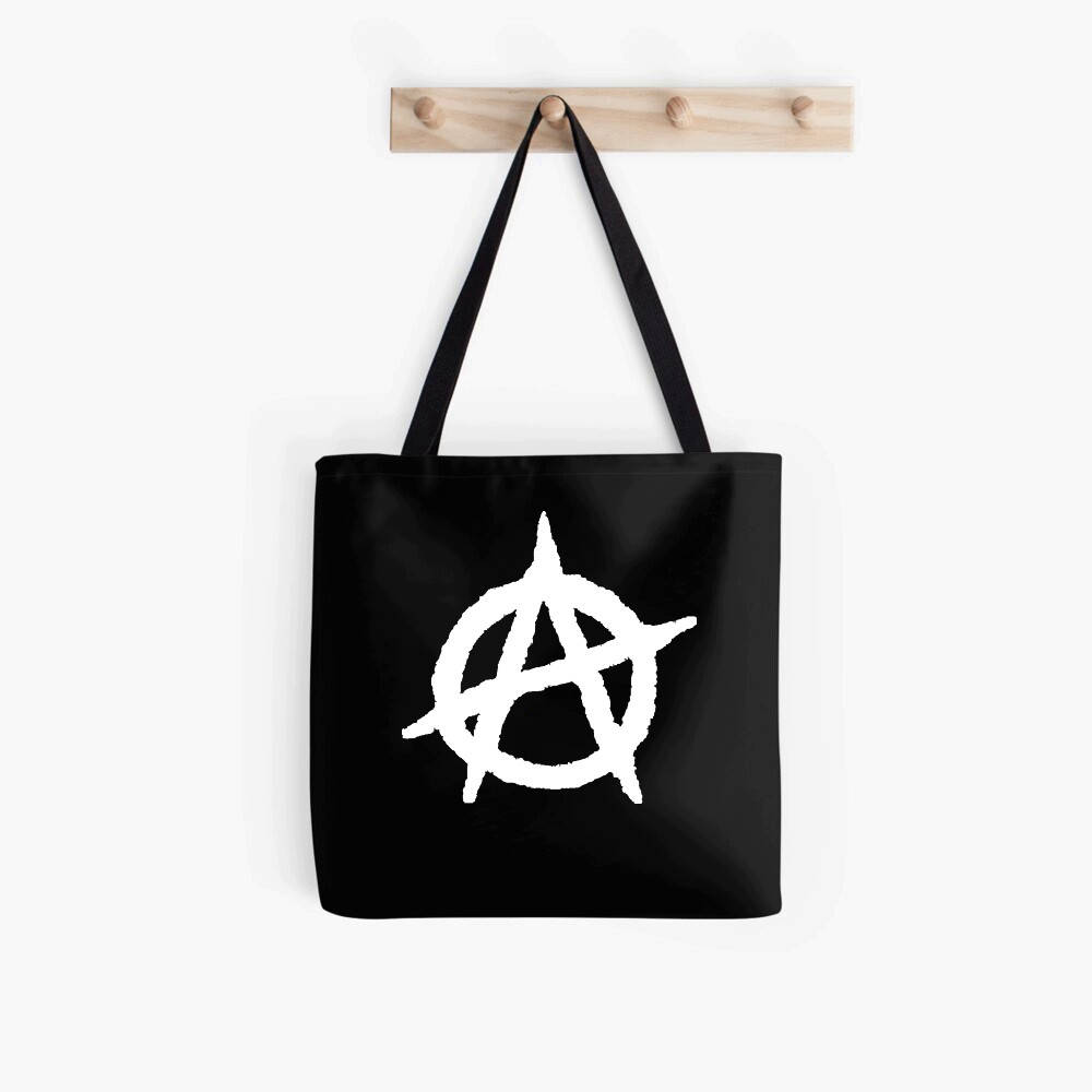 

Эко сумка шоппер Anarchy Logo унисекс сумки Анархия, Черный