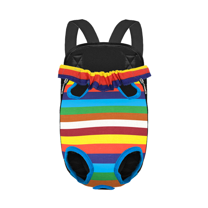 

Рюкзак-кенгуру для животных Lesko SY210814 S котам собакам Rainbow
