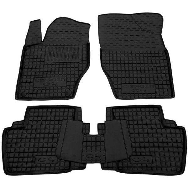 

Резиновые коврики в салон Citroen C4 2010-, Черный