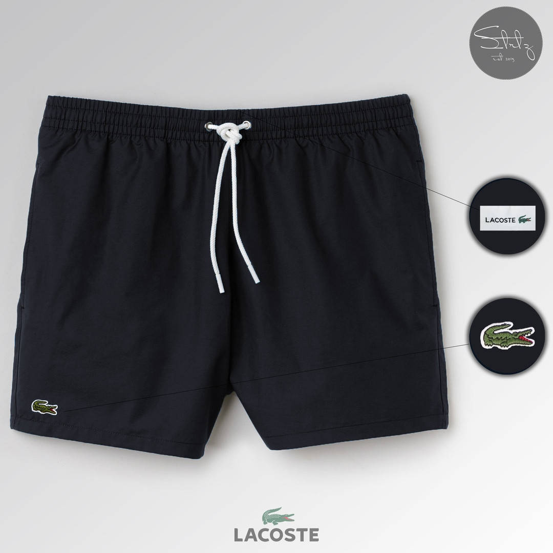 

Мужские синие пляжные шорты для пляжа/плавания/купания лакост (Lacoste)