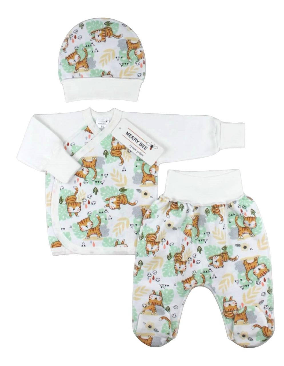 

Комплект "Tiger" (распашонка, ползунки, шапочка) ТМ Merry Bee