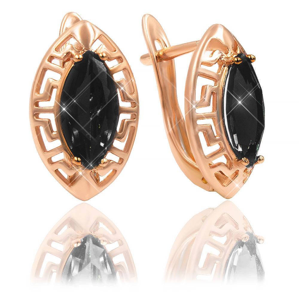 

Серьги 1,5 см черный (Медицинское золото)
