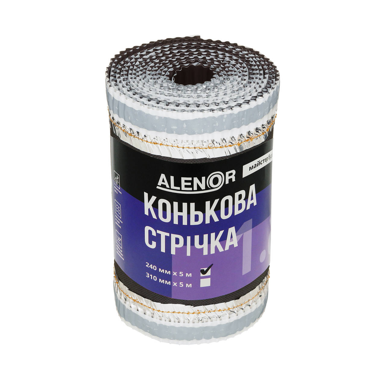 

Коньковая лента ALENOR® - 240 мм*5 м (коричневая фольга)