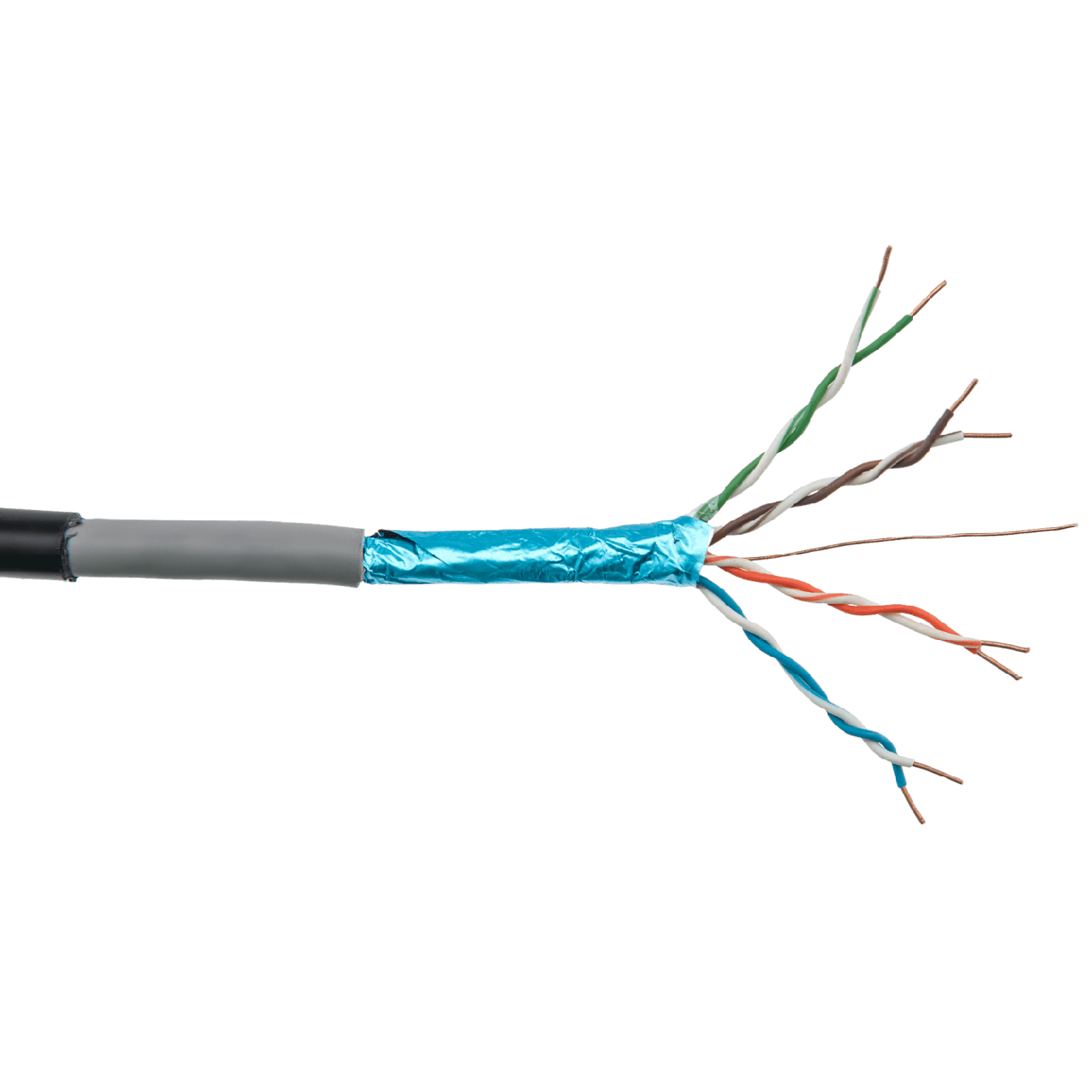 

Мідний кабель LP Cat. 5e FTP 4x2x0.50mm. CU 305м. для зовнішньої прокладки
