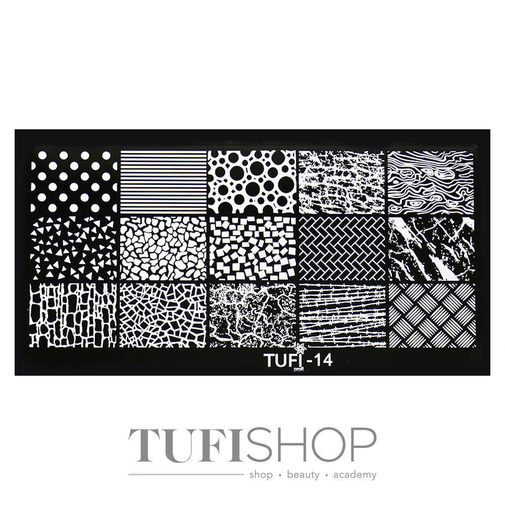 

Пластина для стемпинга TUFI profi PREMIUM №14 (099895)