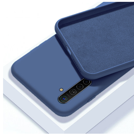 

Чехол Silicone case full для Realme 6 PRO синий (реалми 6 про)