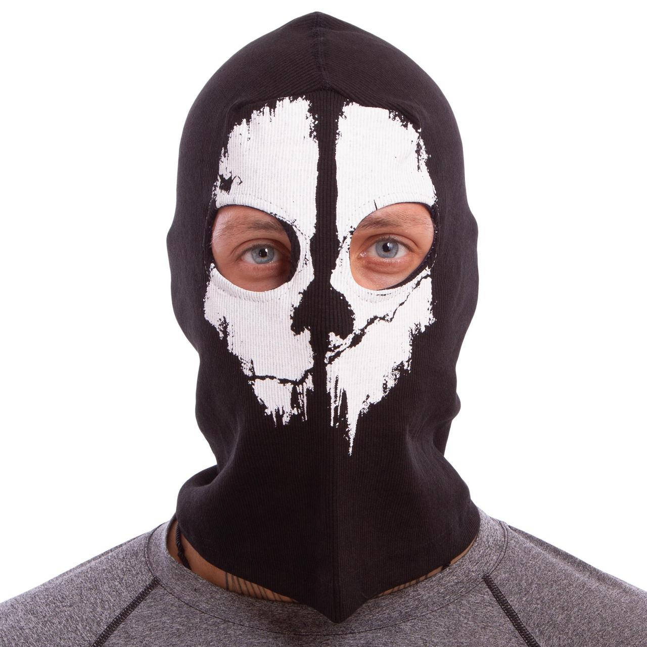 

Подшлемник балаклава Скелет Ghost MS-4825-3 черный