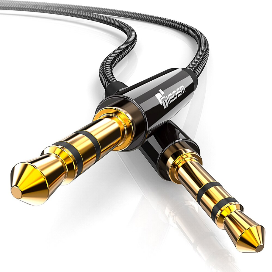 

Кабель AUX 3.5 mm - 3.5 mm mini jack Tiegem 1 метр DS11123, Черный