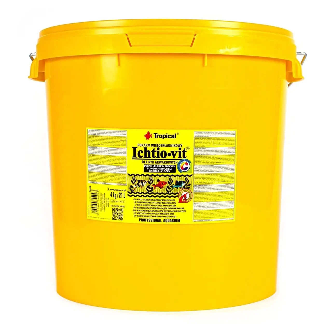 

Корм для аквариумных рыбок, в виде хлопьев, Tropical Ichtio-Vit 500ml/95г (развес).