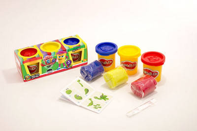 

Тесто для лепки "Master-Do" 3 банки Danko Toys, Разные цвета