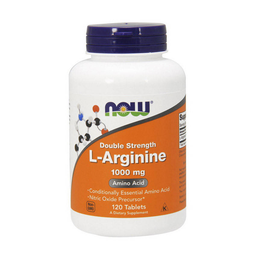 

Аргинин NOW L-Arginine 1000 mg 120 tabs