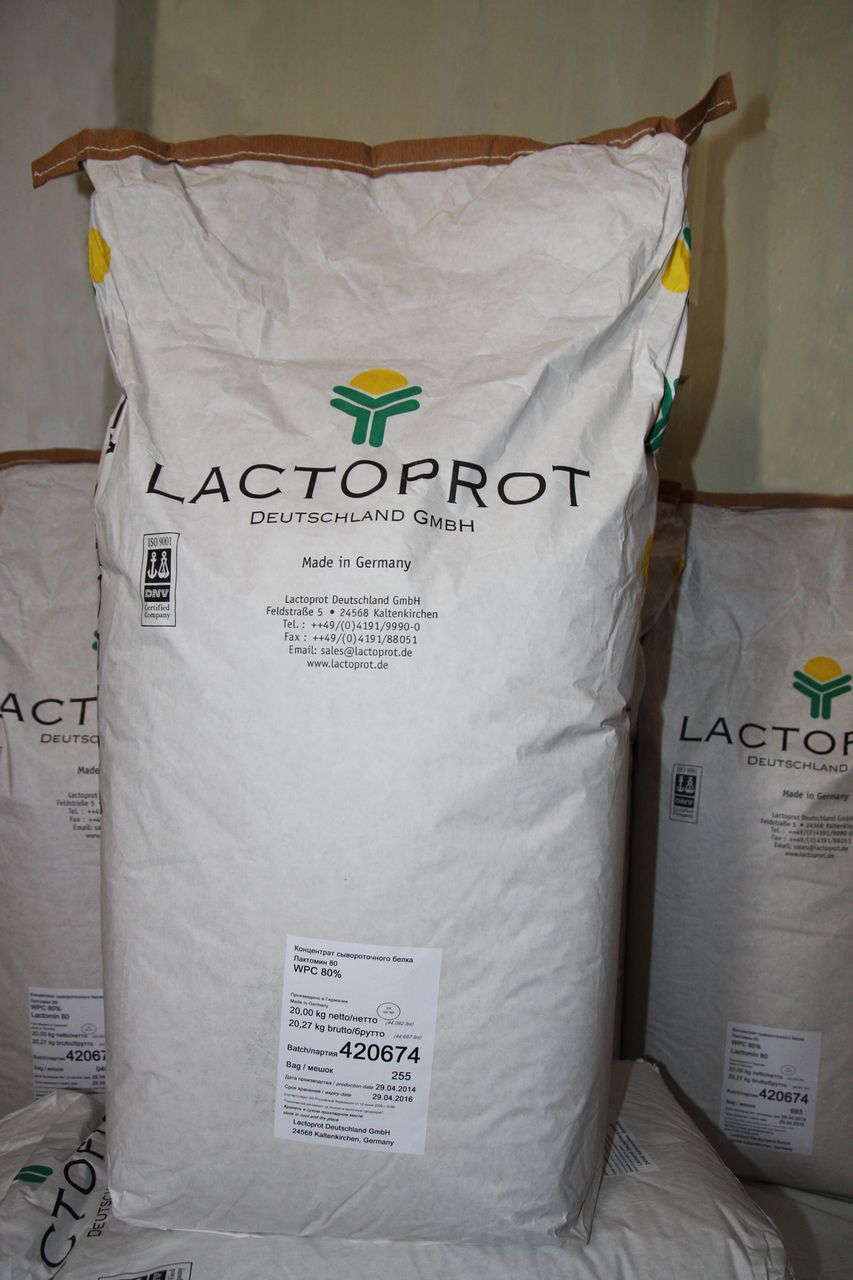 

Протеин сывороточный Lactoprot Оригинал WPC 80 ("Deutschland GMBH"; Германия)