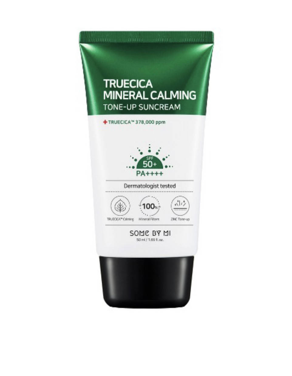 

Успокаивающий солнцезащитный крем Some By Mi Truecica Mineral Calming Tone-Up Sunсream SPF50 + PA++++ 50 мл
