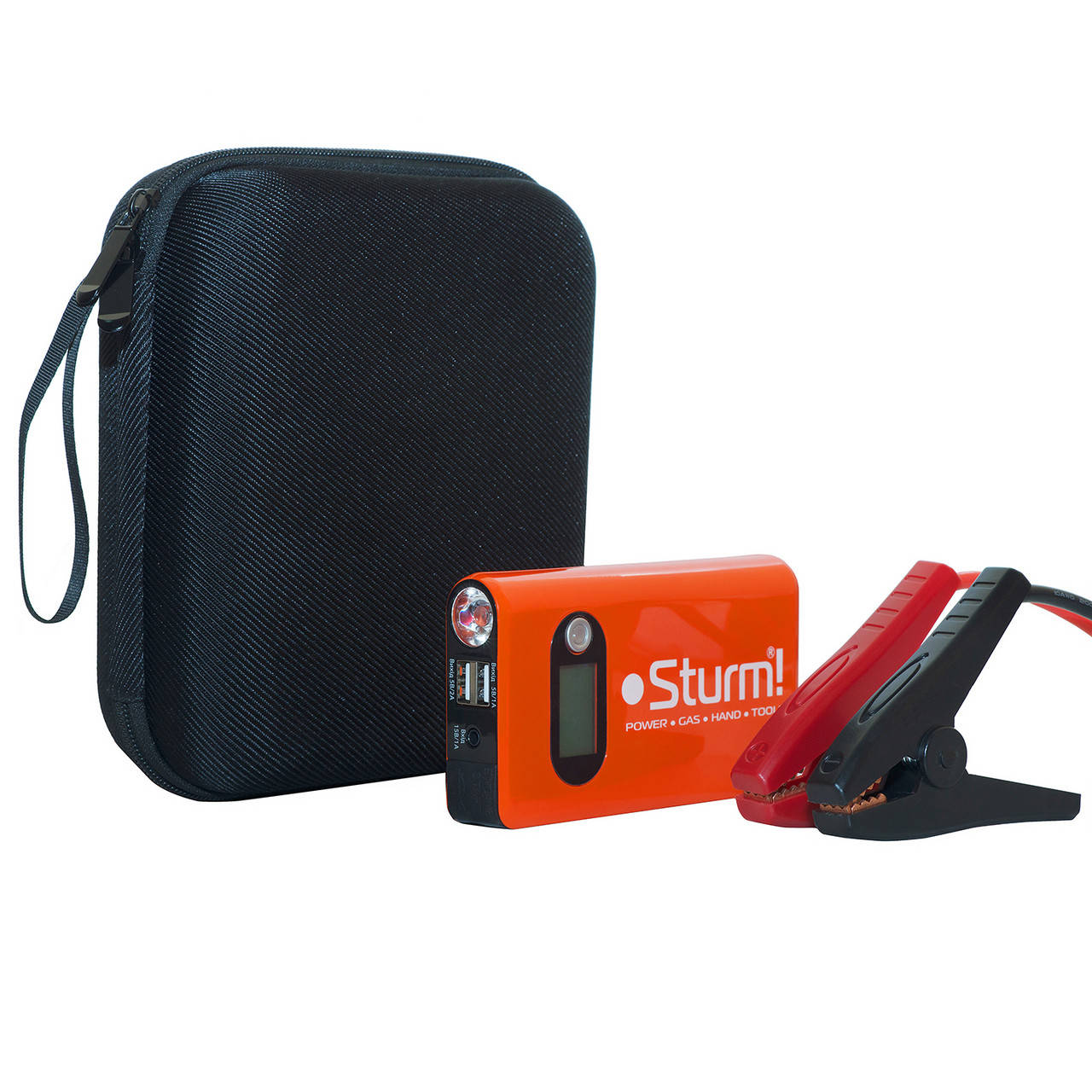 

Пуско-зарядное устройство 12000 мА*ч + Power Bank + LED фонарь Sturm BC1212