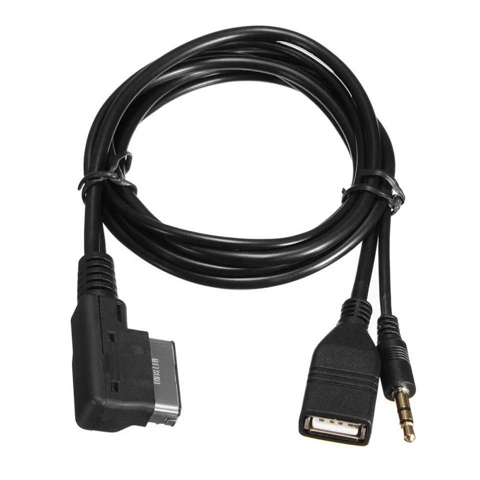 

3.5mm AUX кабель MDI AMI MMI USB+зарядка Audi A6L A8L Q7 A3 A4L A5 A1 S5 Q5 AMI