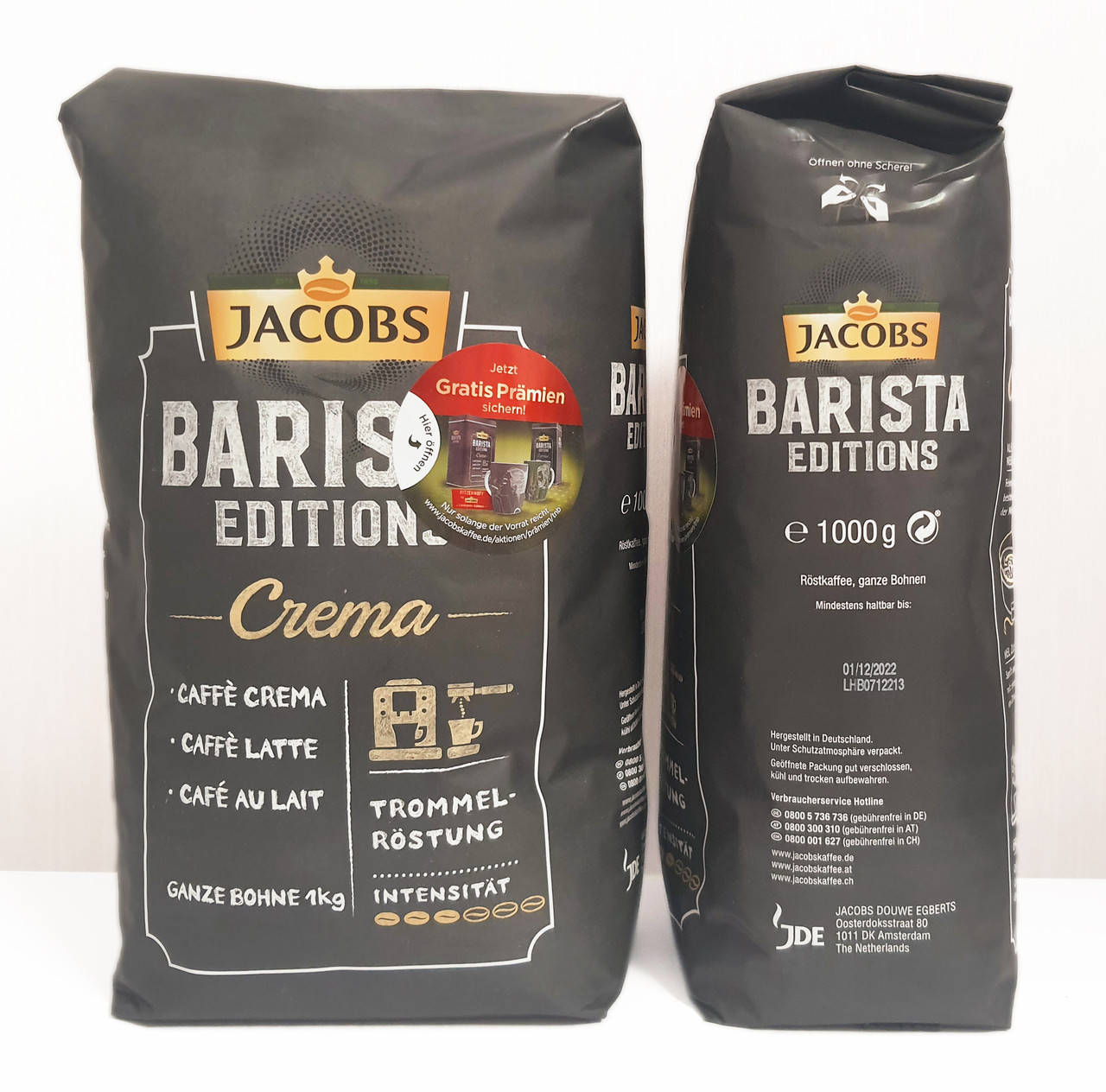 

Кофе в зернах Jacobs Barista Editions Crema 1000г Германия
