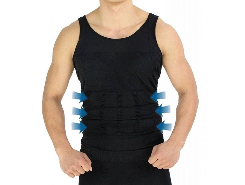 

Утягивающая майка для мужчин Slim n lift for men, размер XXL, цвет черный
