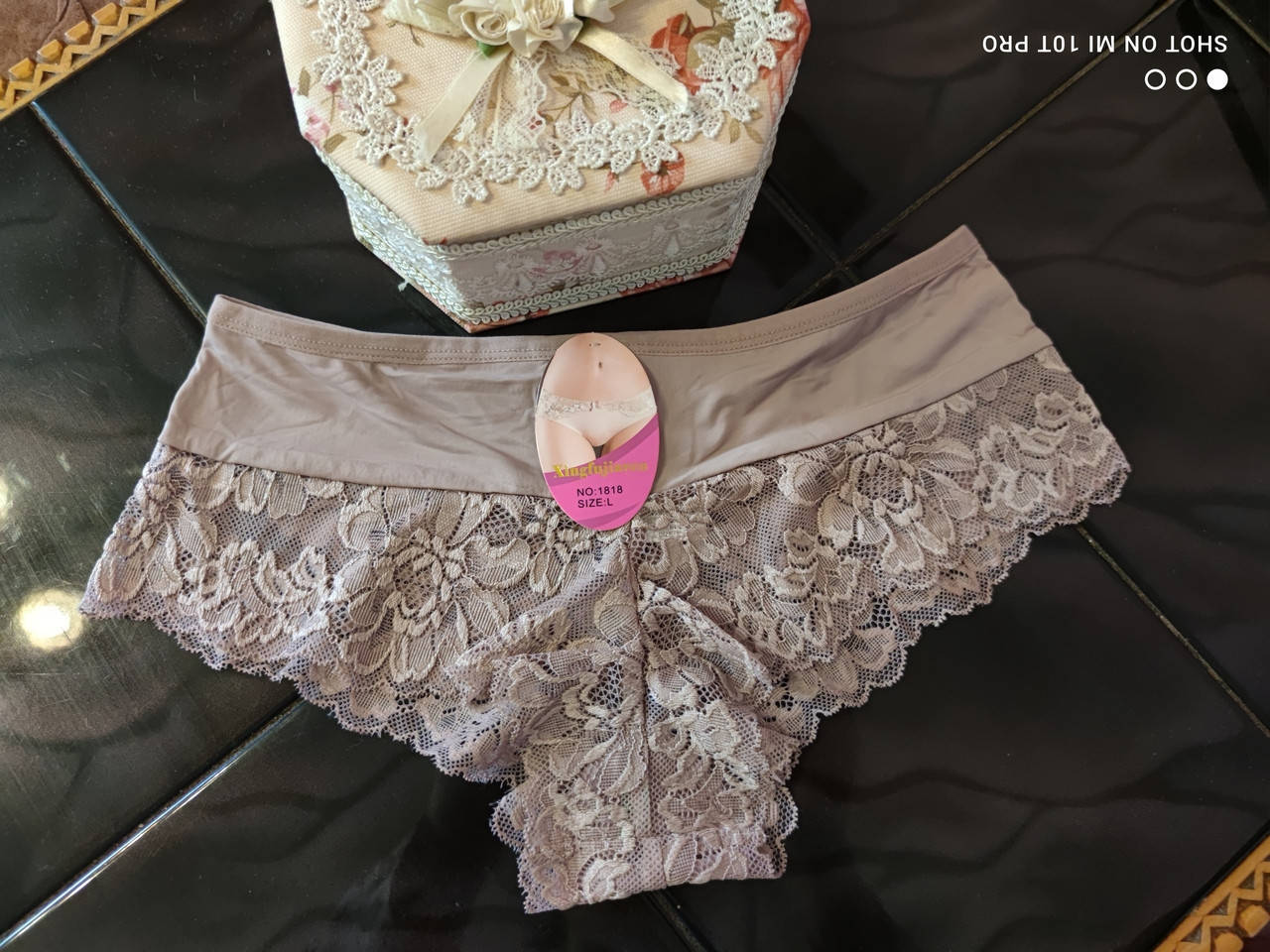 

Л Кружевні трусики шортики-бразиліана капучіно, Кофе с молоком