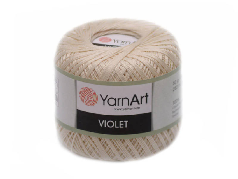 

YarnArt Violet, №6194 Молочный