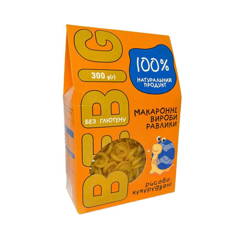 

"Равлики" Макаронні вироби без глютену Bebig