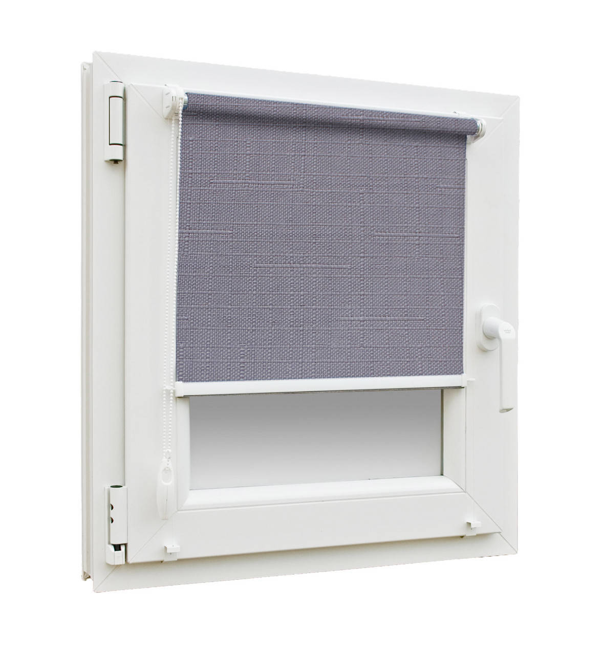 

Готовые рулонные шторы Лен 7436 размер 325х1650мм (cерый цвет), Серый