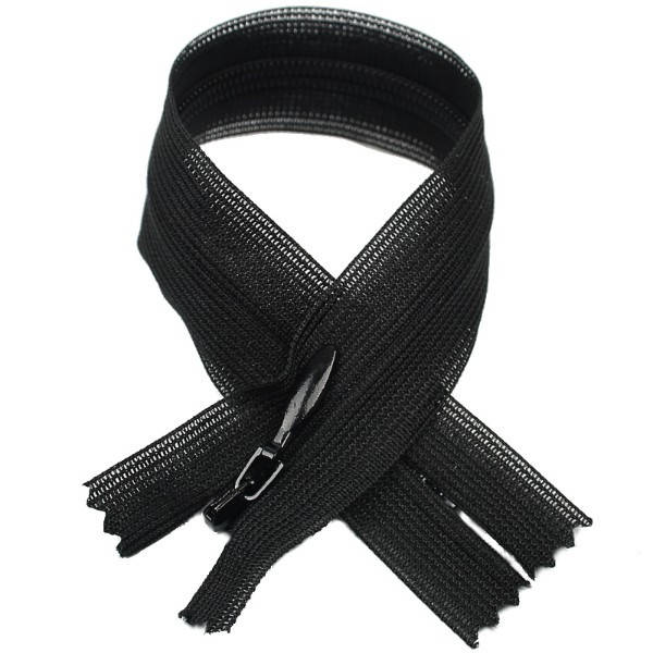 

YKK Молния потайная (Т-2), нейлон, (20см), черный (580)