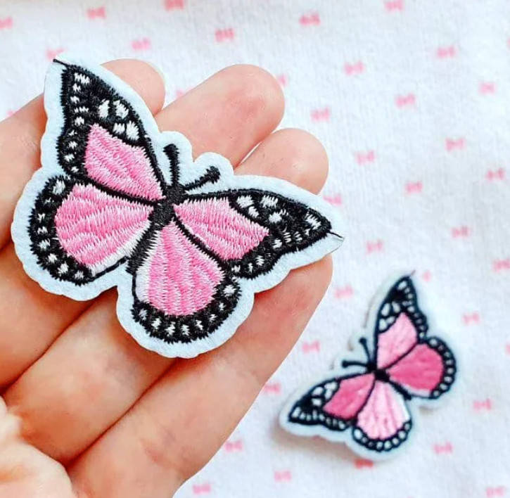 

Аппликация термоклеевая, нашивка на одежду - Бабочка, 5х3,5 см