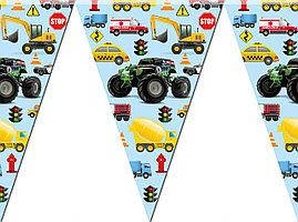 

Флажки гирлянды "Машинки"