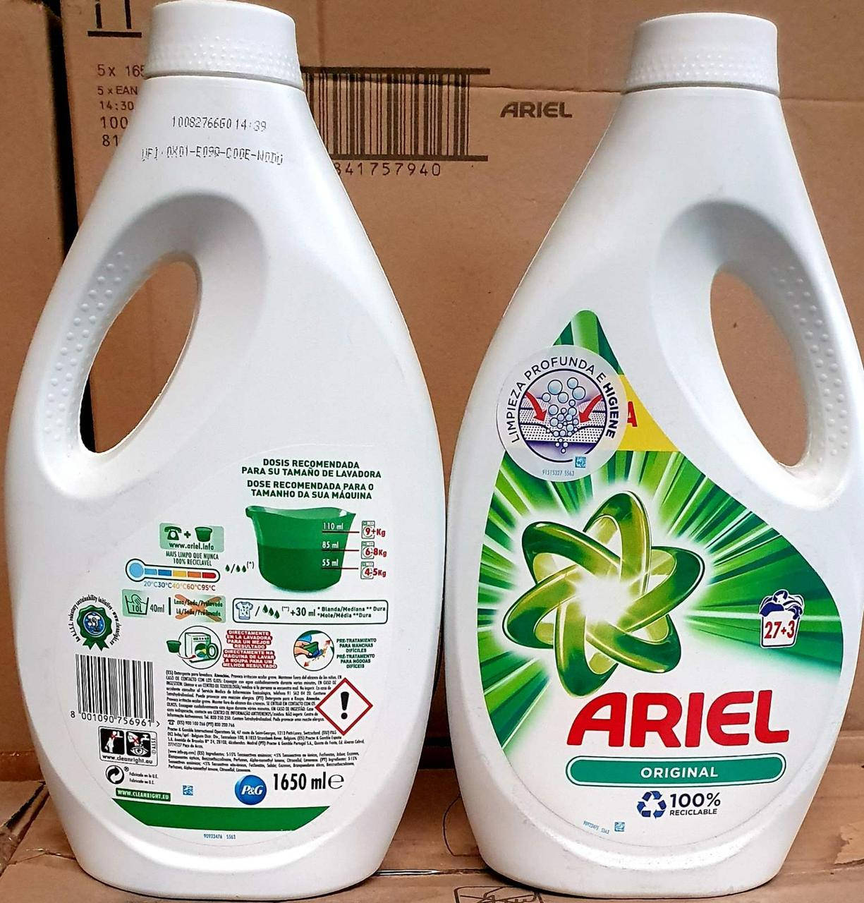 

Гель для стирки Ariel Original, 1650 мл ! Оригинал !